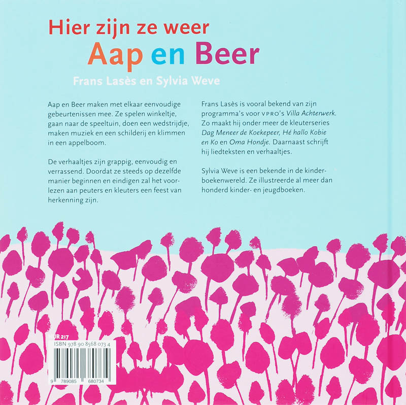 Hier Zijn Ze Weer: Aap En Beer achterkant