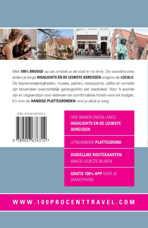 100% Brugge / 100% stedengidsen 100% Brugge / 100% stedengidsen achterkant