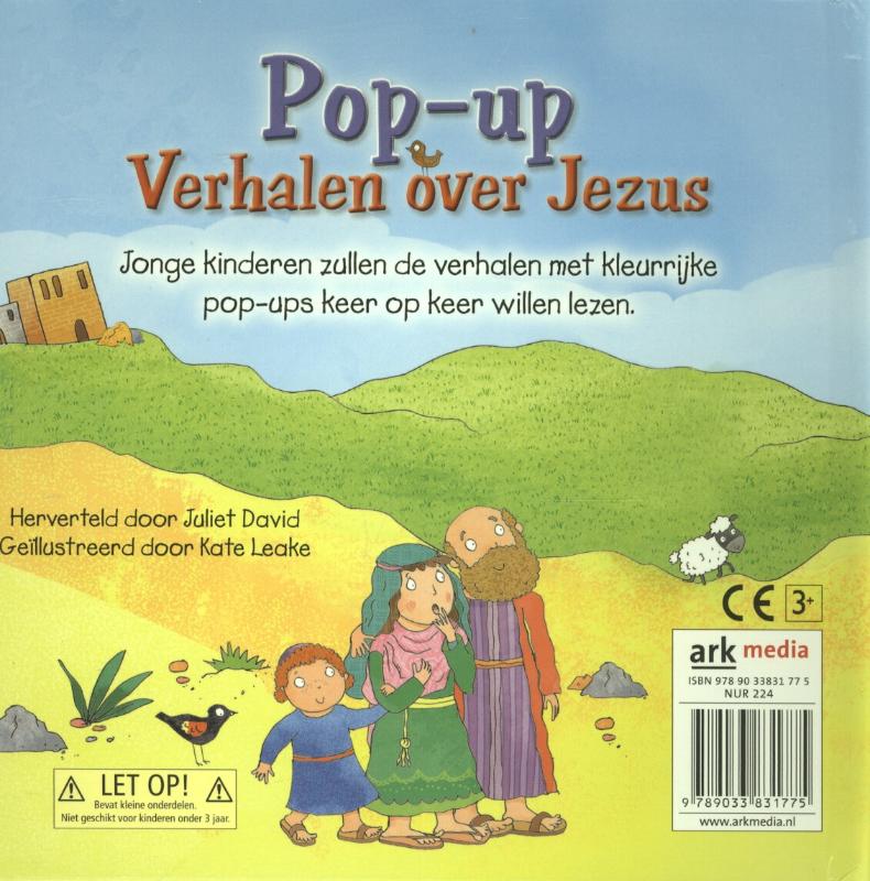 Pop-up verhalen over Jezus achterkant