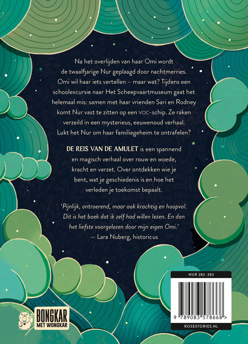 De reis van de amulet achterkant