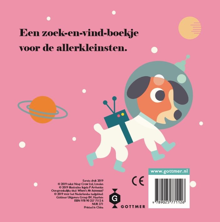 Astronaut, waar ben je? achterkant