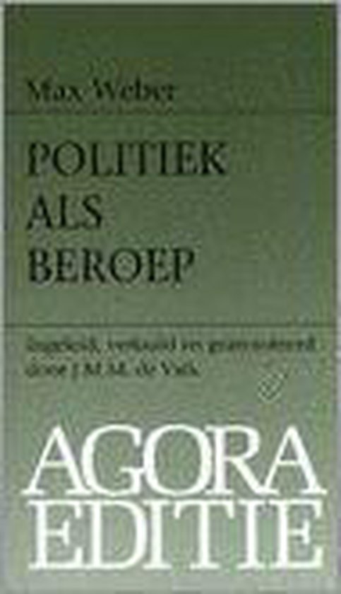 Agora editie Politiek als beroep / Agora editie