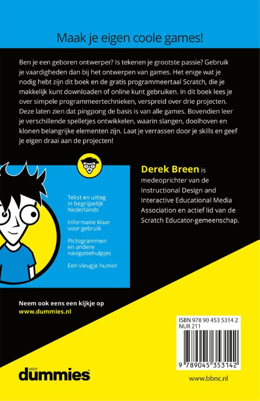 Games ontwerpen voor kids voor Dummies / Voor Dummies achterkant