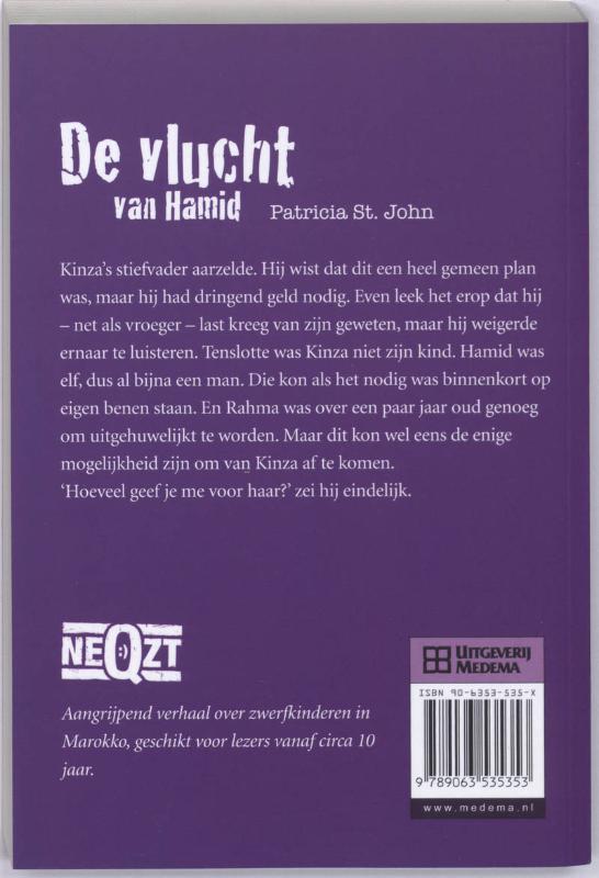 De Vlucht Van Hamid achterkant