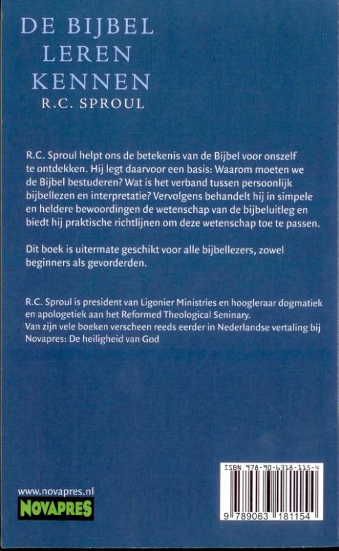 De bijbel leren kennen achterkant