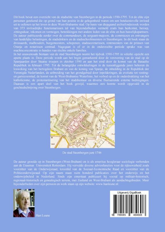 De stadselite van Steenbergen 1590-1795 achterkant