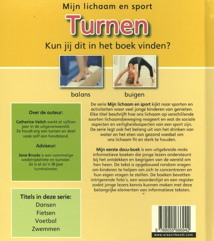 Turnen / Mijn lichaam en sport achterkant