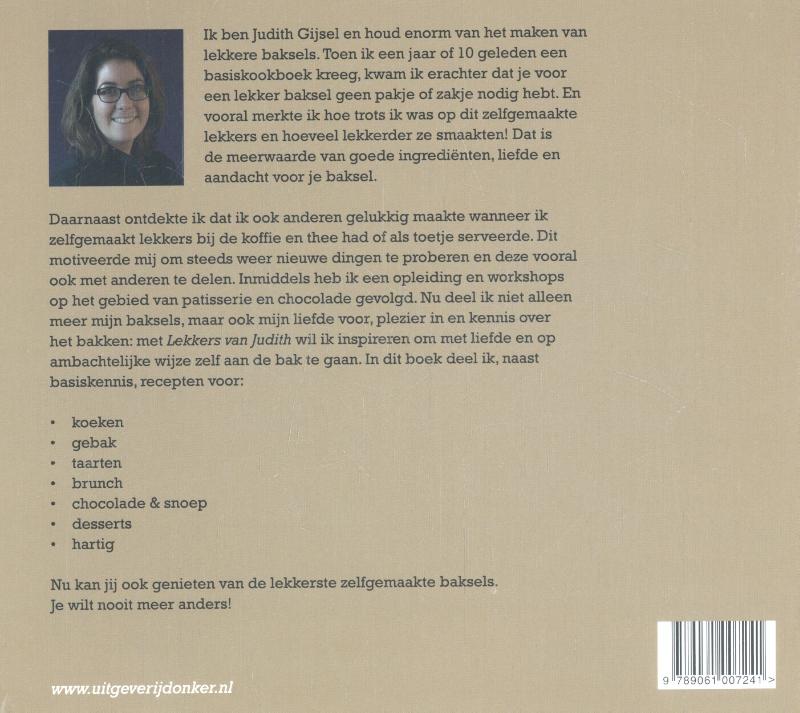 Lekkers van Judith achterkant