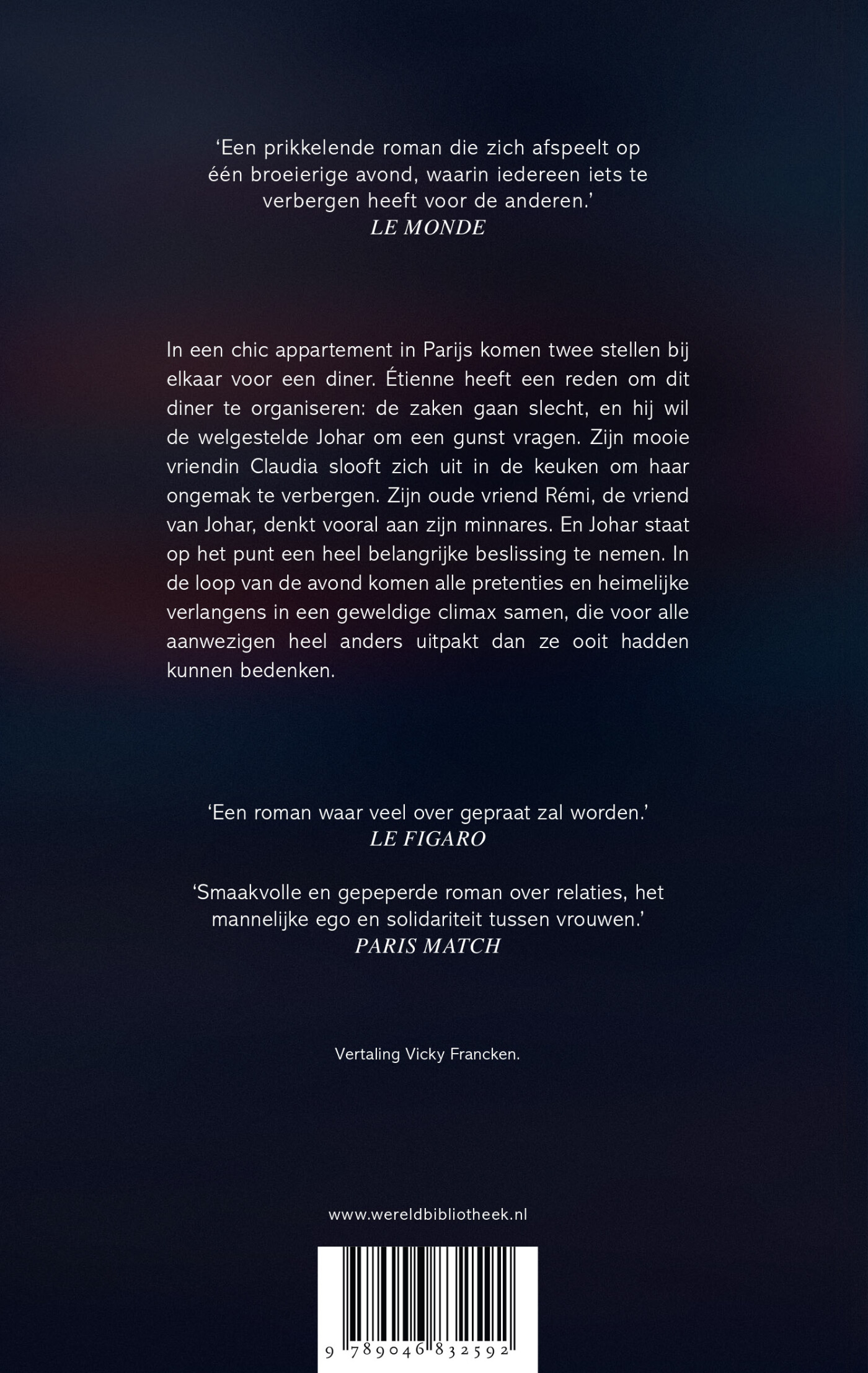 Een onschuldig diner achterkant