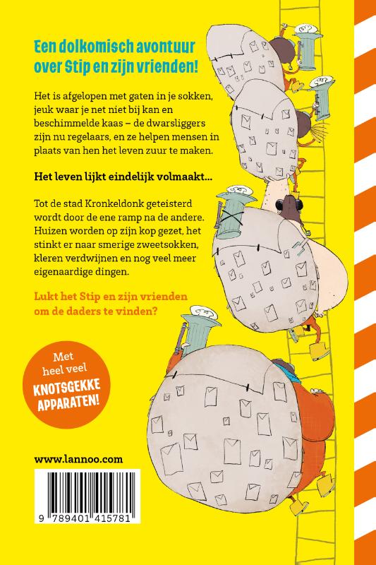 Dwars & Co en de rampenregen / Dwars & Co achterkant