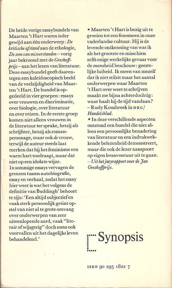 Ongewenste zeereis / Synopsis achterkant