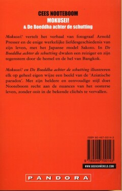 Mokusei en De boeddha achter de schutting / Pandora pockets achterkant