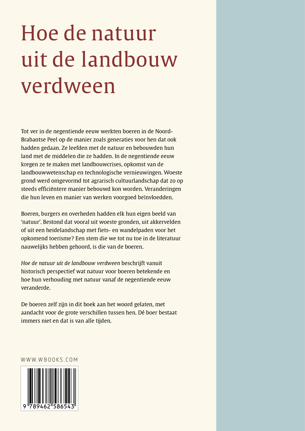Hoe de natuur verdween uit de landbouw achterkant
