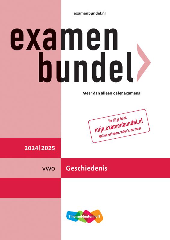 Examenbundel / vwo geschiedenis 2024/2025