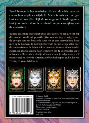De helende energie van edelstenen - Boek en orakelkaarten achterkant