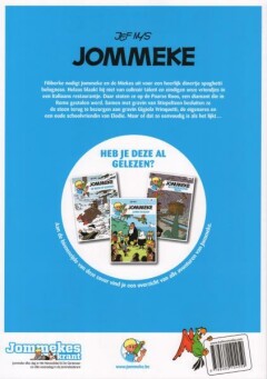 Spaghetti met kaas / Jommeke strip / 165 achterkant