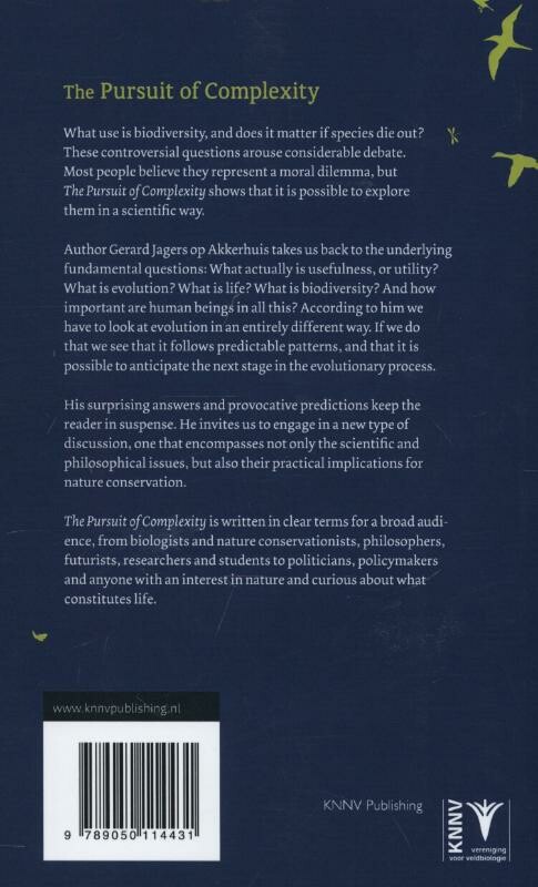 The pursuit of complexity achterkant