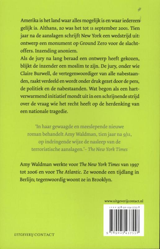 De inzending achterkant