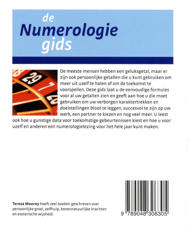 De numerologiegids achterkant