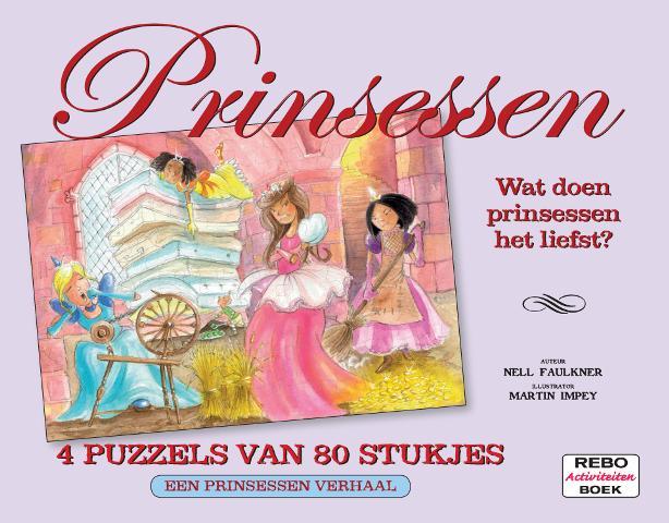 Kinderboeken Rebo Prinses - Puzzelboek: Prinsessen. 5+