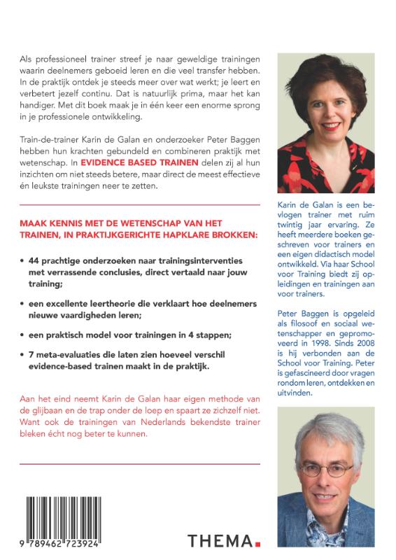 Evidence based trainen achterkant