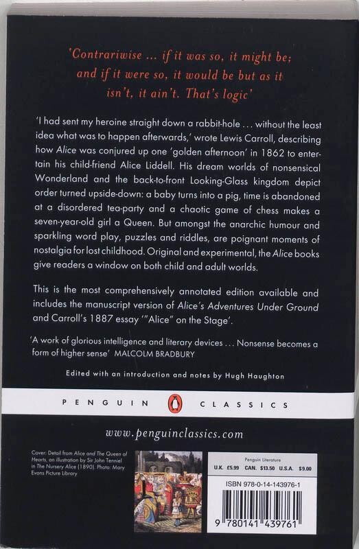Alice's Adventures in Wonderland and Through the Looking Glass achterkant