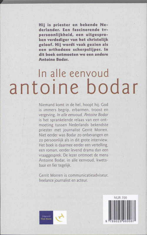 In alle Eenvoud, Antoine Bodar In alle Eenvoud, Antoine Bodar achterkant