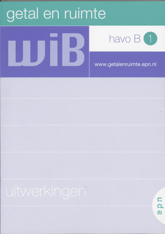 Getal en ruimte / Havo B 1 / deel Uitwerkingen