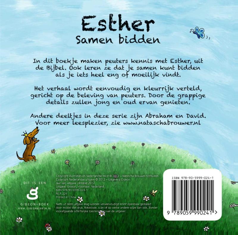 Esther / PeuterBijbelboekjes achterkant