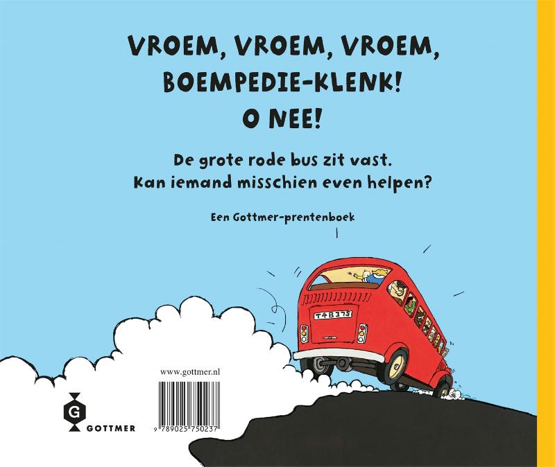 De grote rode bus achterkant