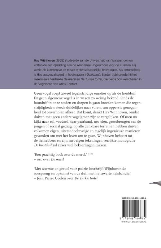 De houtduif / Vogelserie achterkant