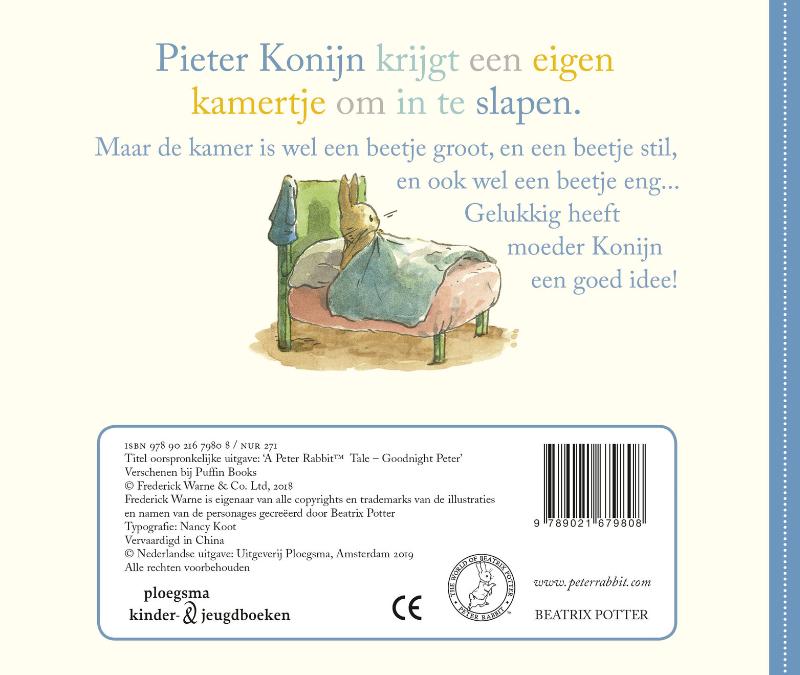 Pieter Konijn, Slaap lekker! / Pieter Konijn achterkant