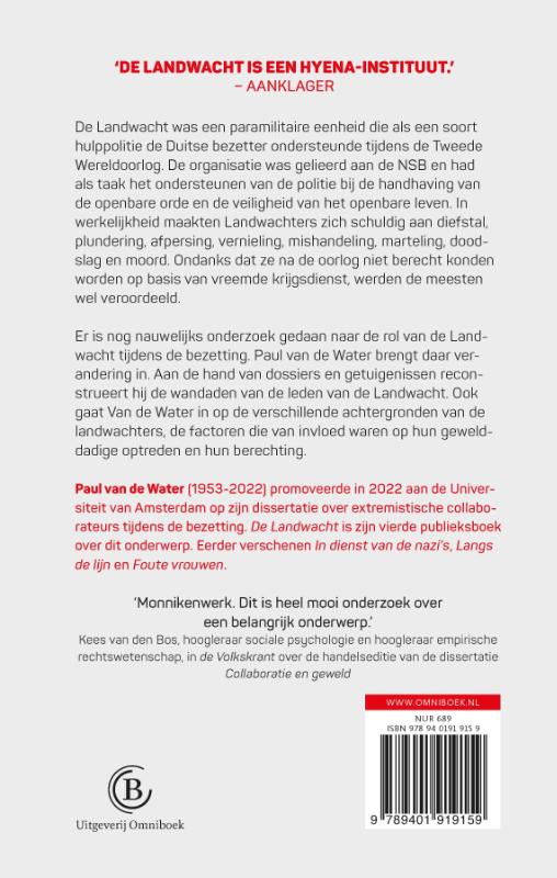De landwacht achterkant