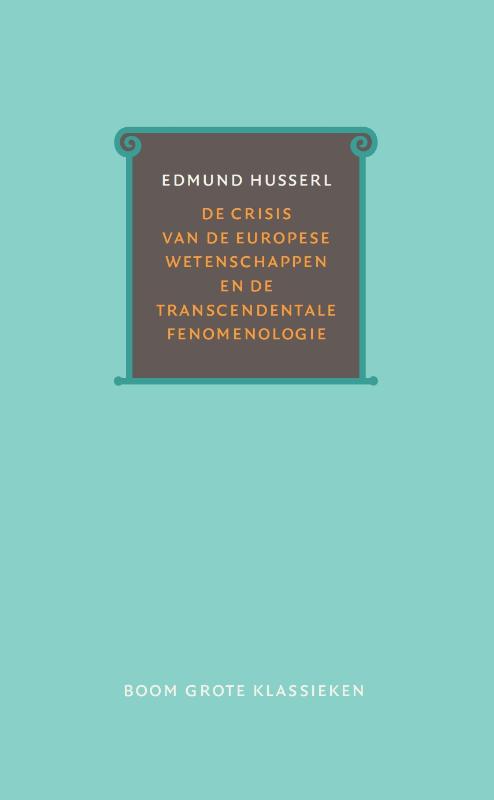 Edmund Husserl De Crisis Van De Europese Wetenschappen En De Transcendentale Fenomenologie / Grote Klassieken