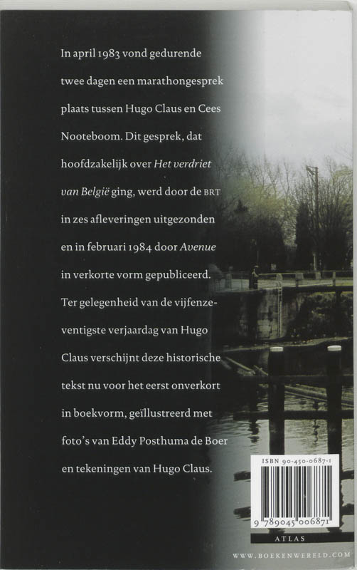 Over Het Verdriet Van Belgie Over Het Verdriet Van Belgie achterkant