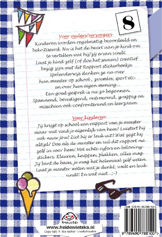 Rapport voor Meester achterkant