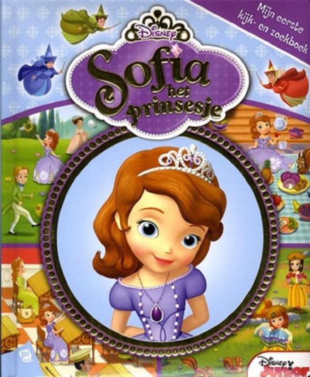 Patricia Phillipson Disney Sofia Het Prinsesje - Mijn Eerste Kijk En Zoek Boek - Zoekboek Voor Peuters - 25x31 Cm Groot Disney Junior
