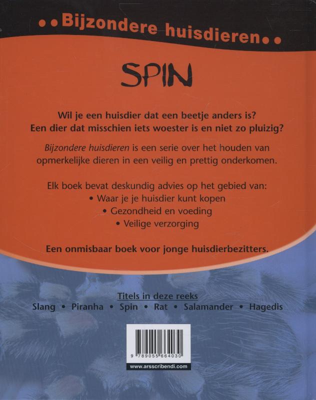 Bijzondere huisdieren  -   Spin achterkant