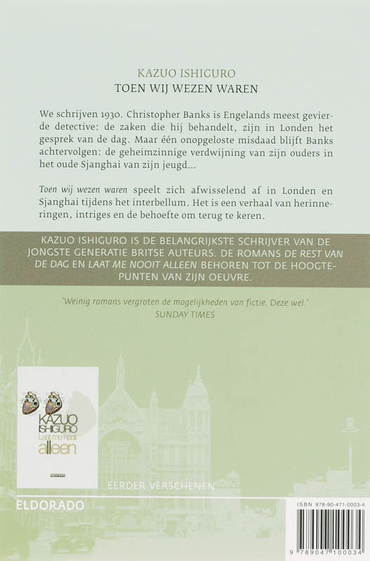 Toen wij wezen waren / Eldorado achterkant