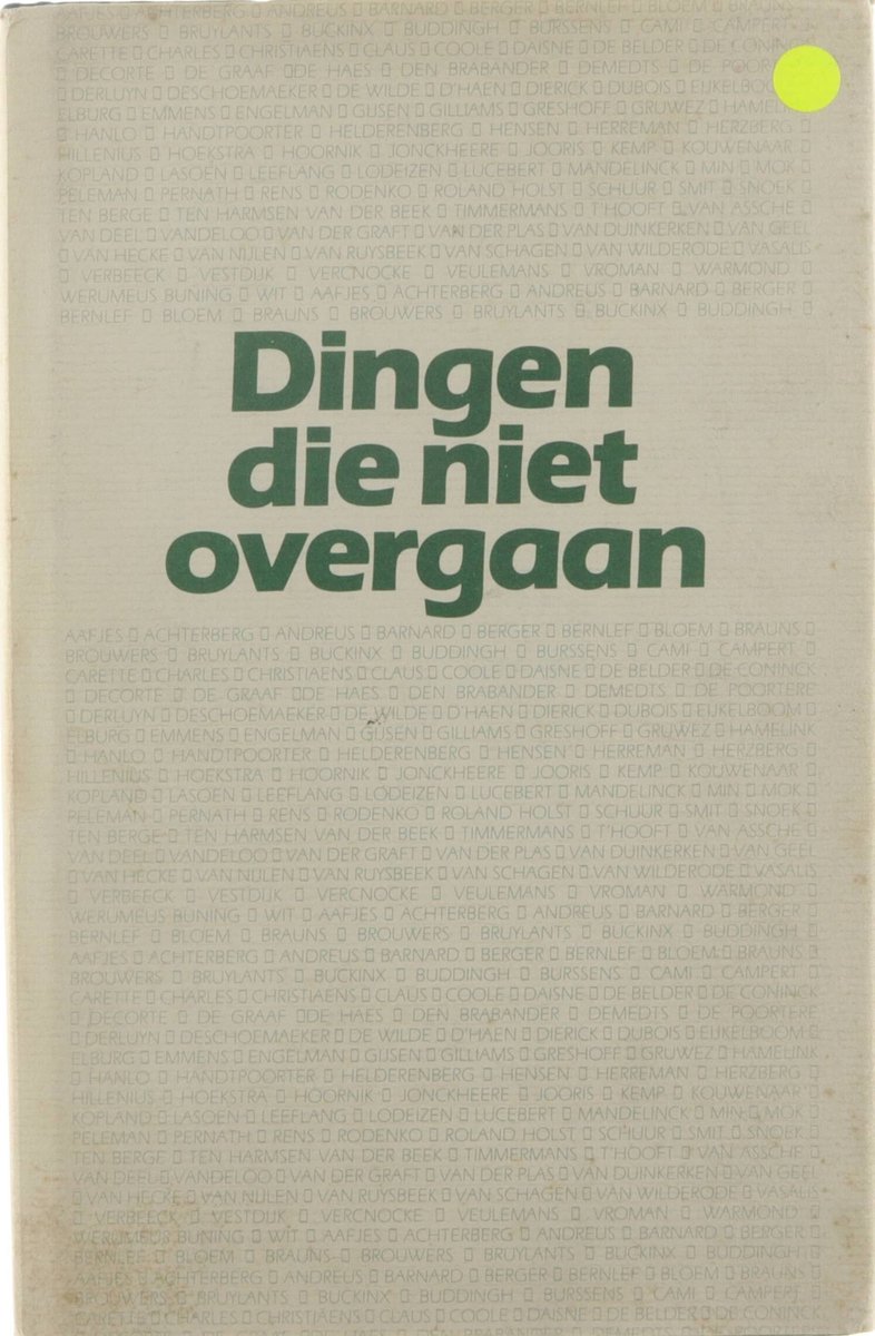 boekenbalie_9789061524977_cover Dingen die niet overgaan