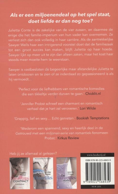 De huwelijksdeal / Getrouwd met een miljonair / 4 achterkant