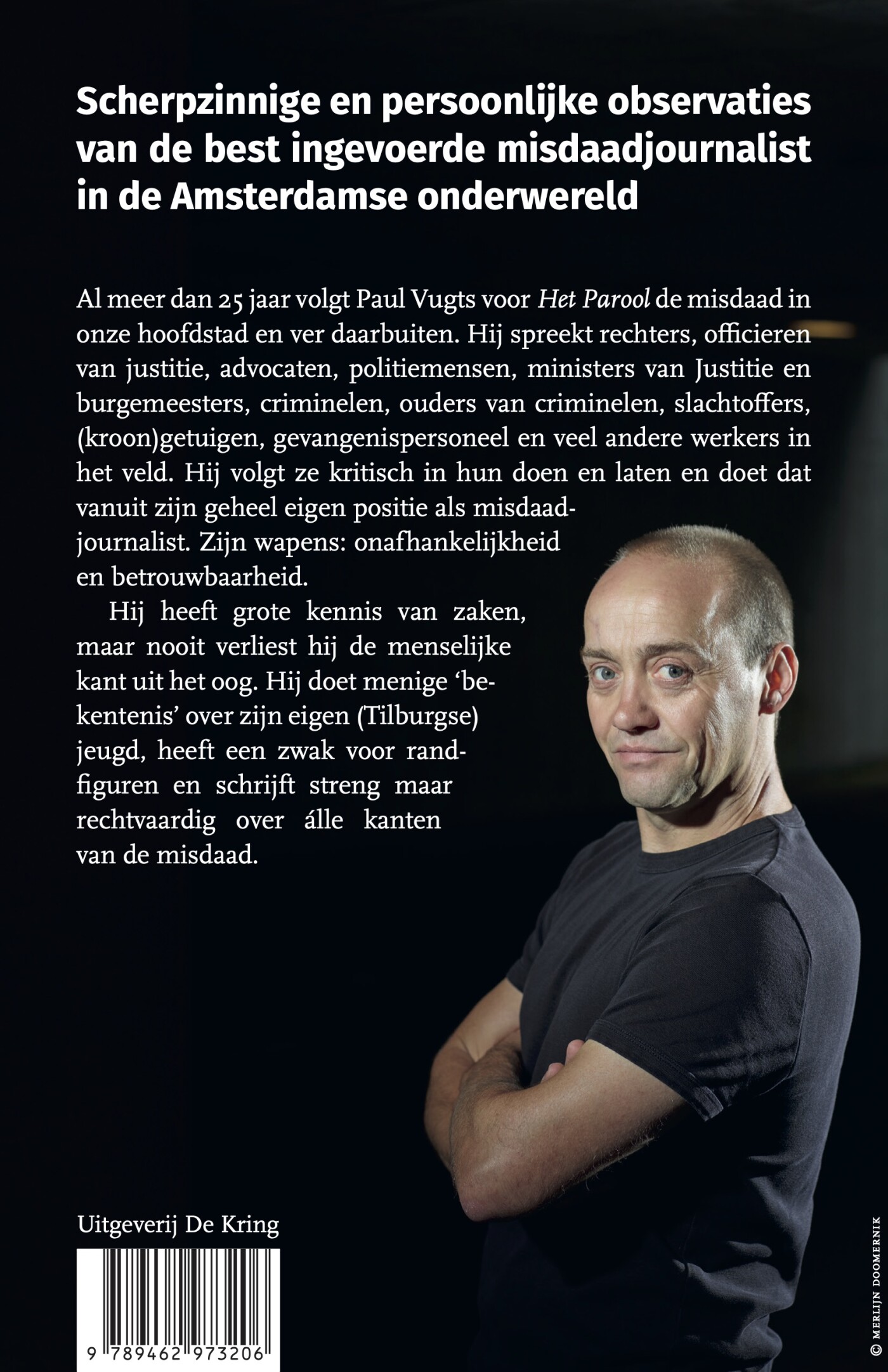 Misdaadjournalist achterkant