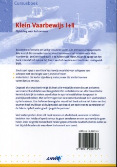 Cursusboek Klein Vaarbewijs I + II / ANWB/VVV achterkant