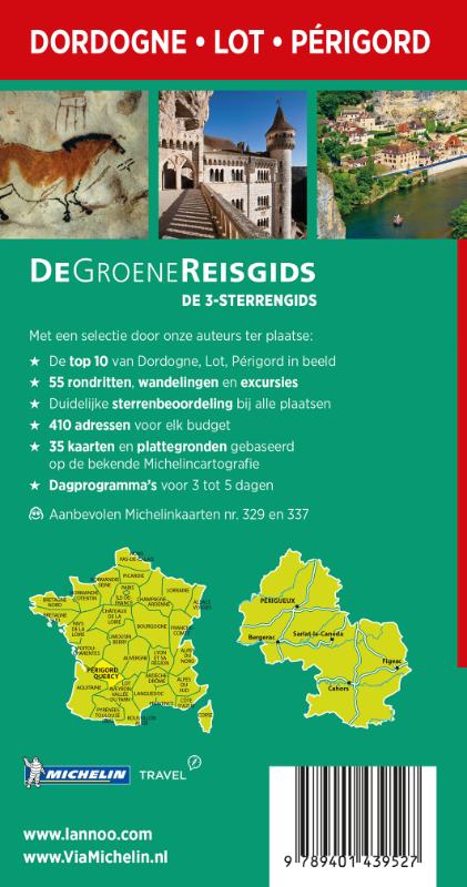 Dordogne-Lot-Périgord / De Groene Reisgids achterkant