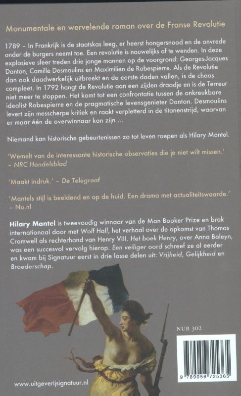 Vrijheid ; Gelijkheid ; Broederschap / Een veiliger oord / 1, 2, 3 achterkant