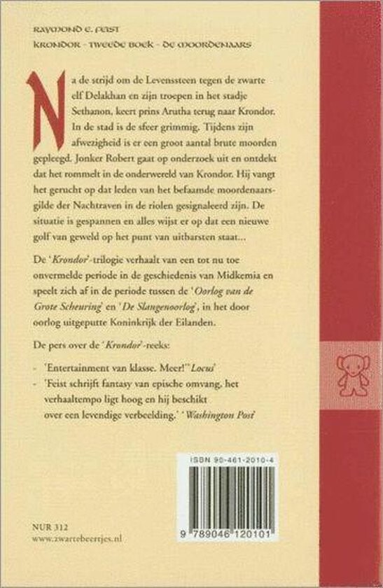 De moordenaars / 2 De moordenaars / Krondor / 2 achterkant