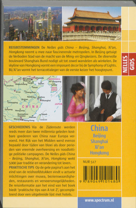 Nelles gids China Beijing Shanghai en Hongkong / Nelles gidsen achterkant