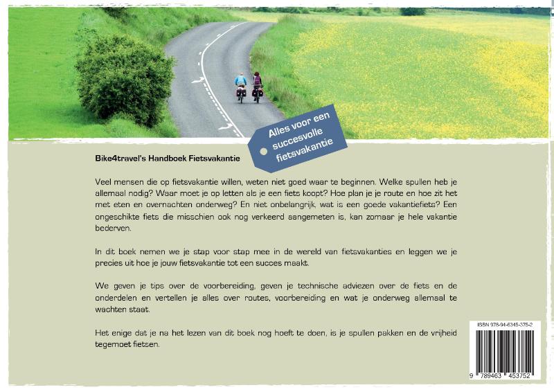 Handboek Fietsvakantie achterkant