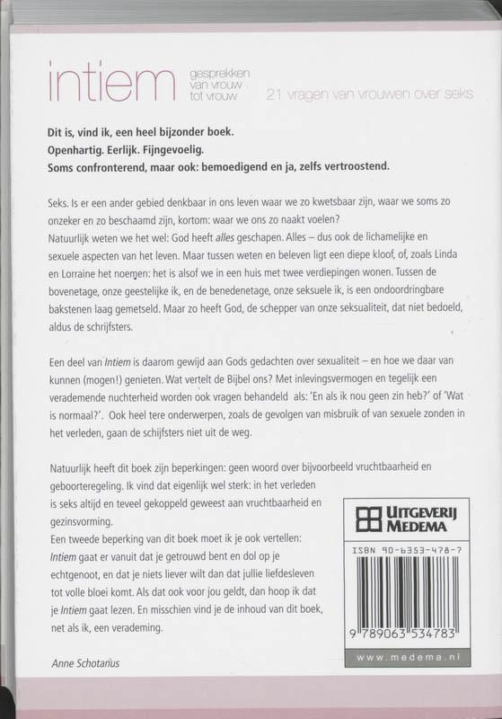 Intiem / Telos Intiem / Telos achterkant