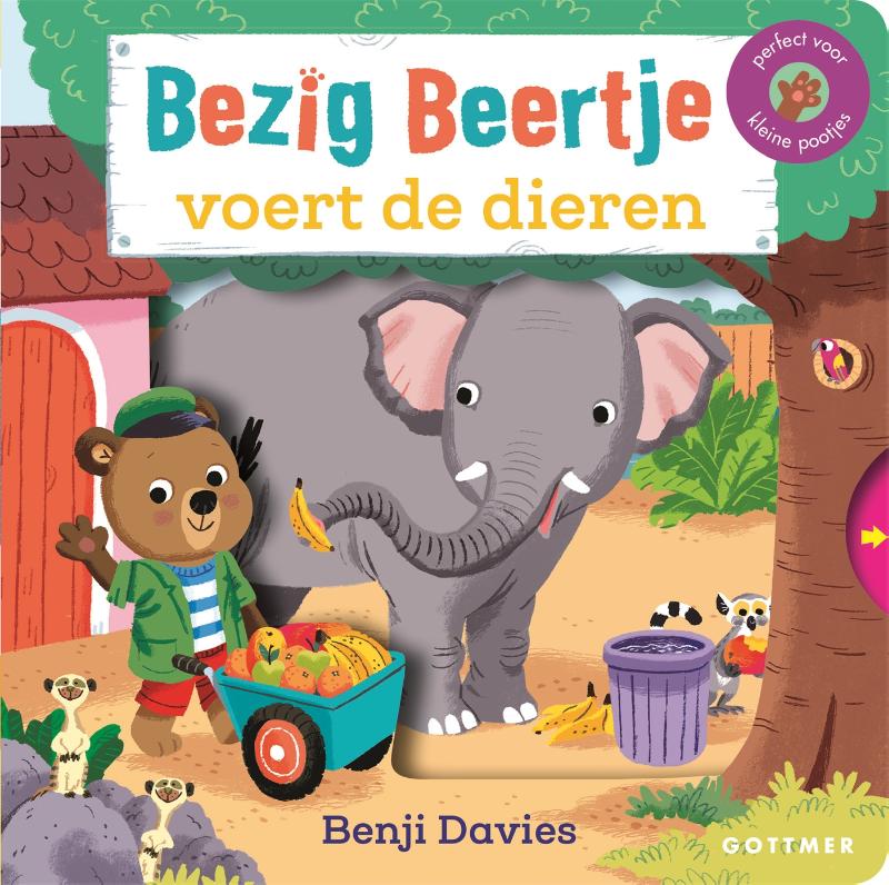 Bezig Beertje voert de dieren / Bezig Beertje